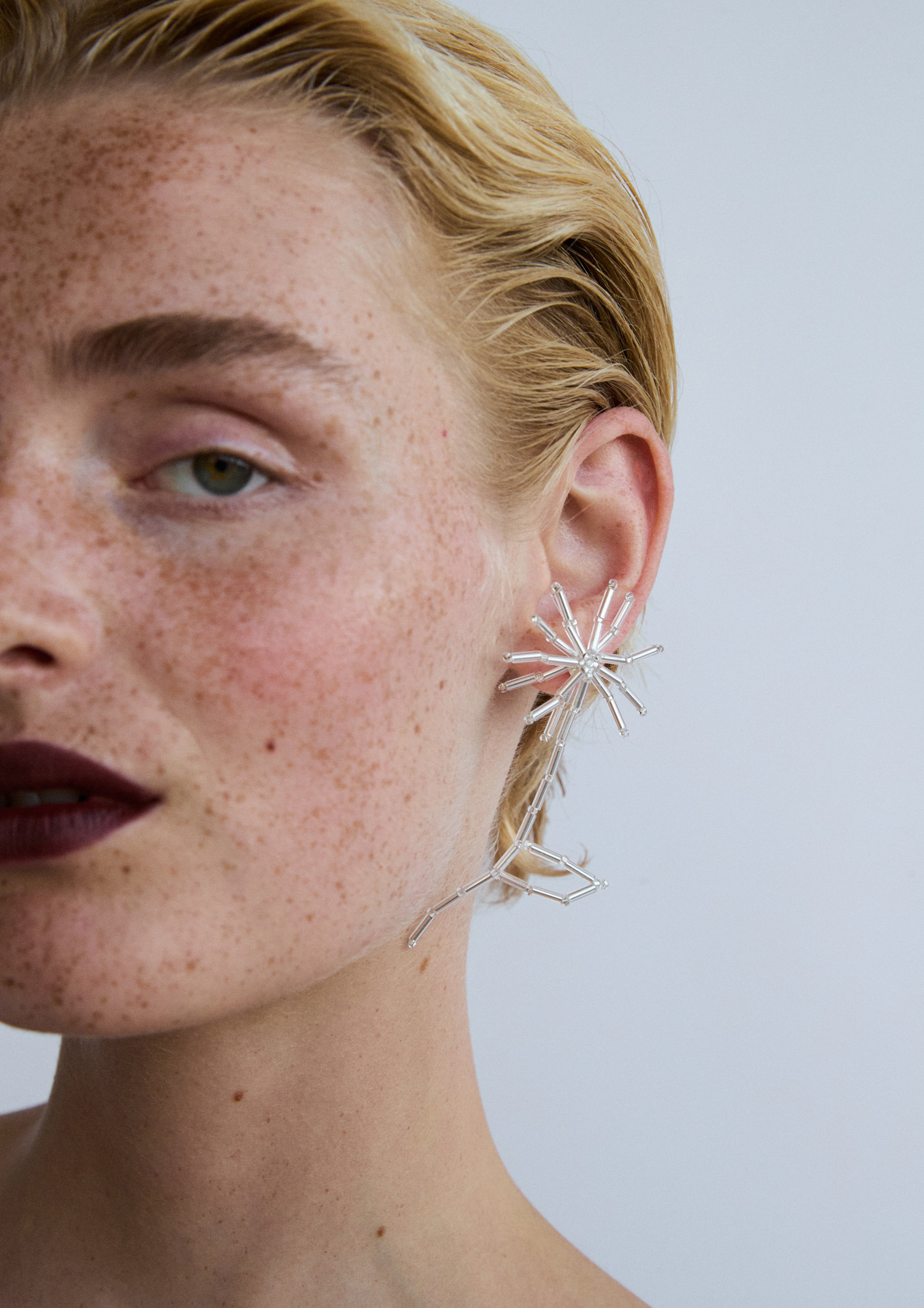 Silver Dandelion Ear Stick