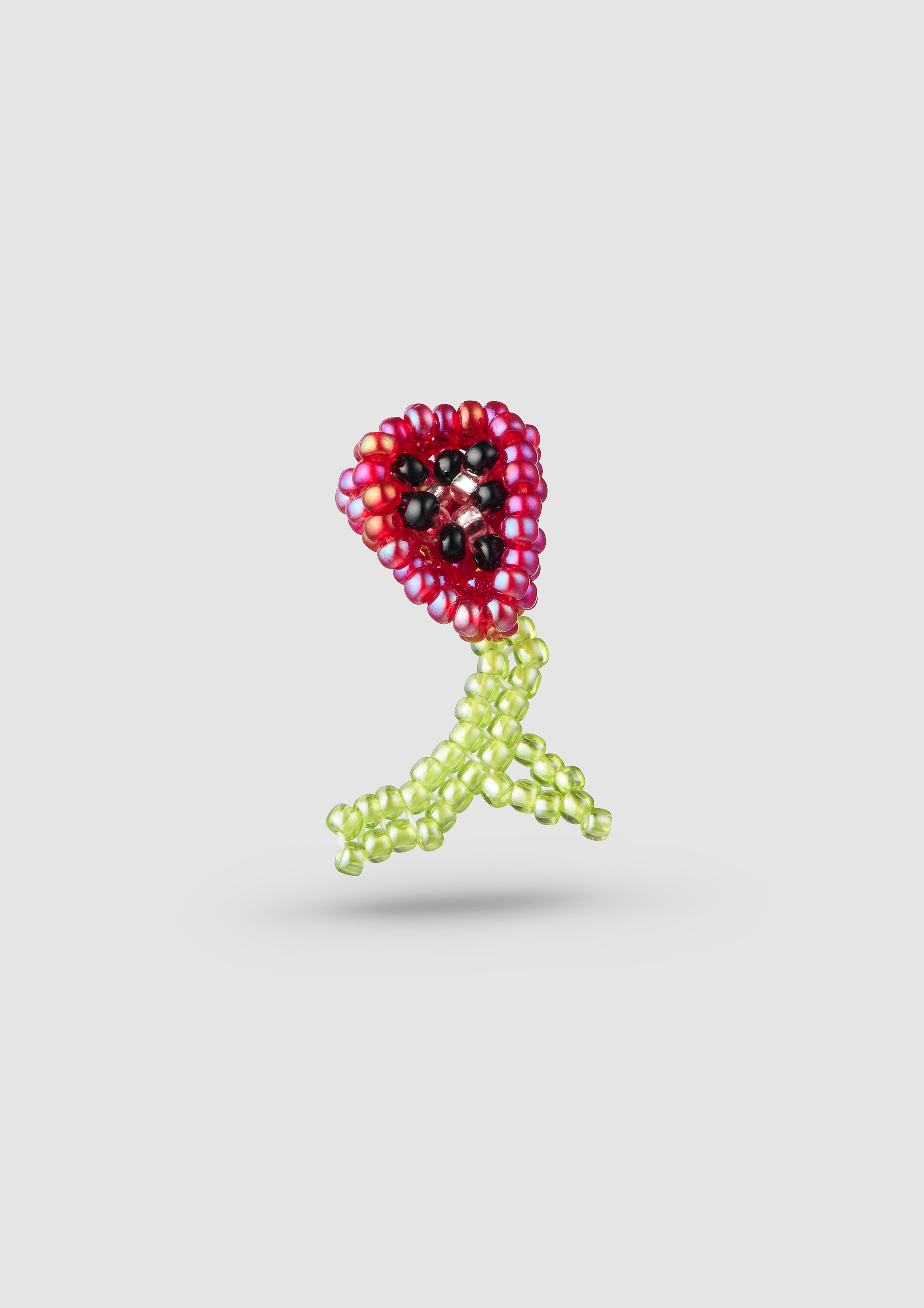Red Poppy Ear Stick