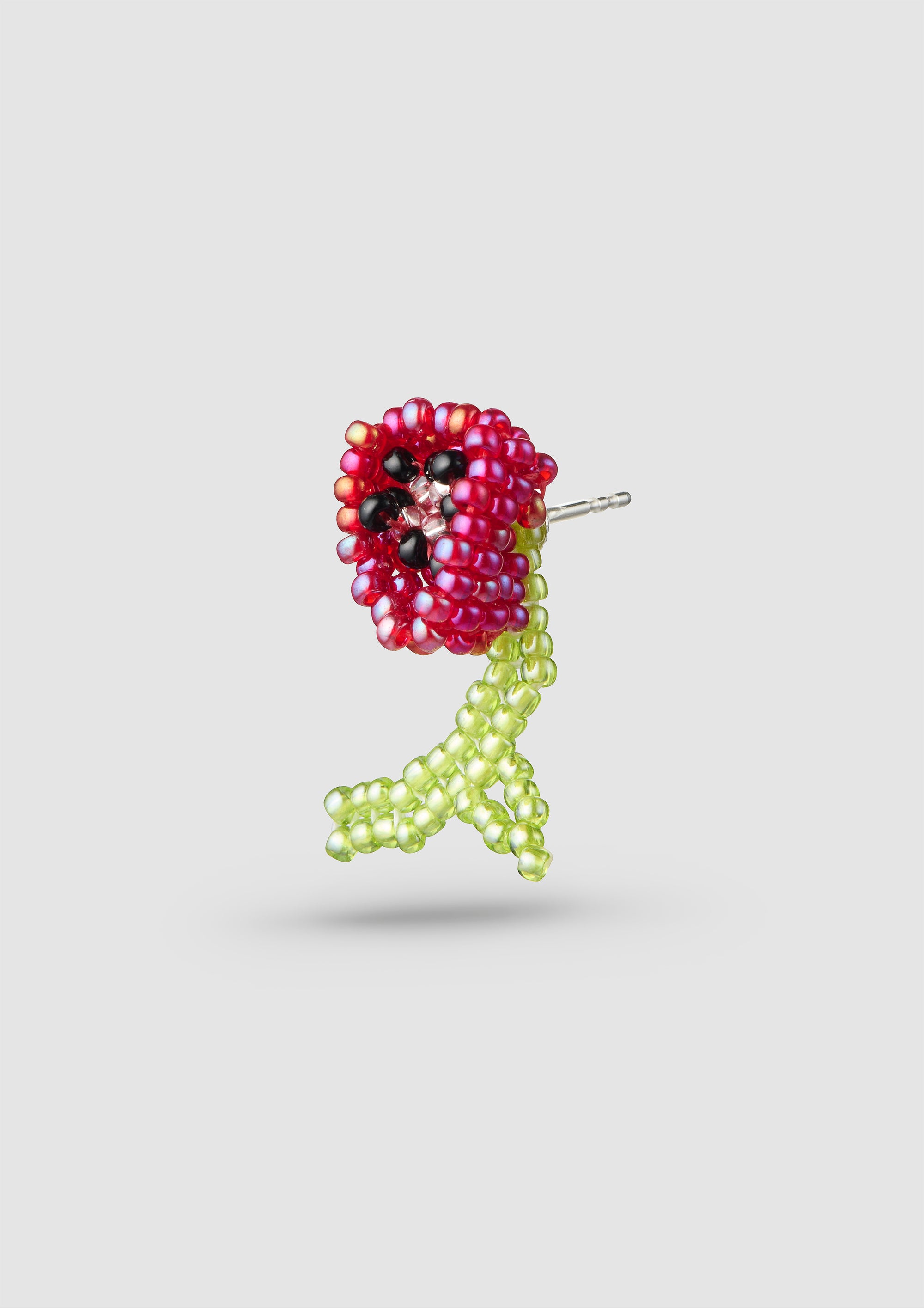 Red Poppy Ear Stick