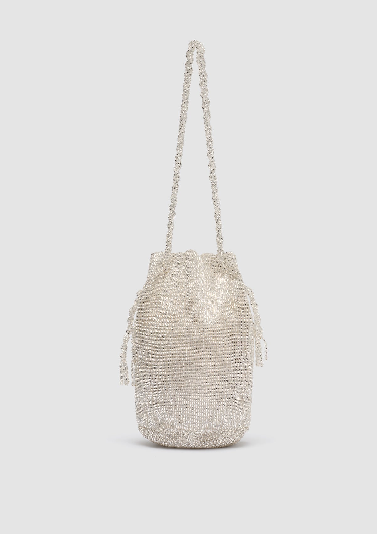 (PRE-ORDER) SILVER ROPE BEADED POUCH (MODA OPERANDI EXCLUSIVE)