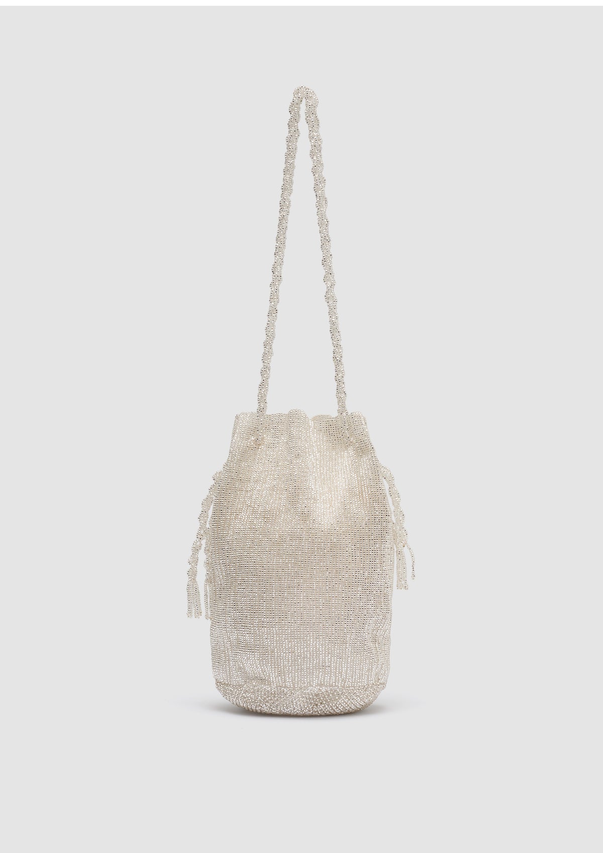 (Pre-order) Silver Rope Beaded Pouch (Moda Operandi Exclusive)
