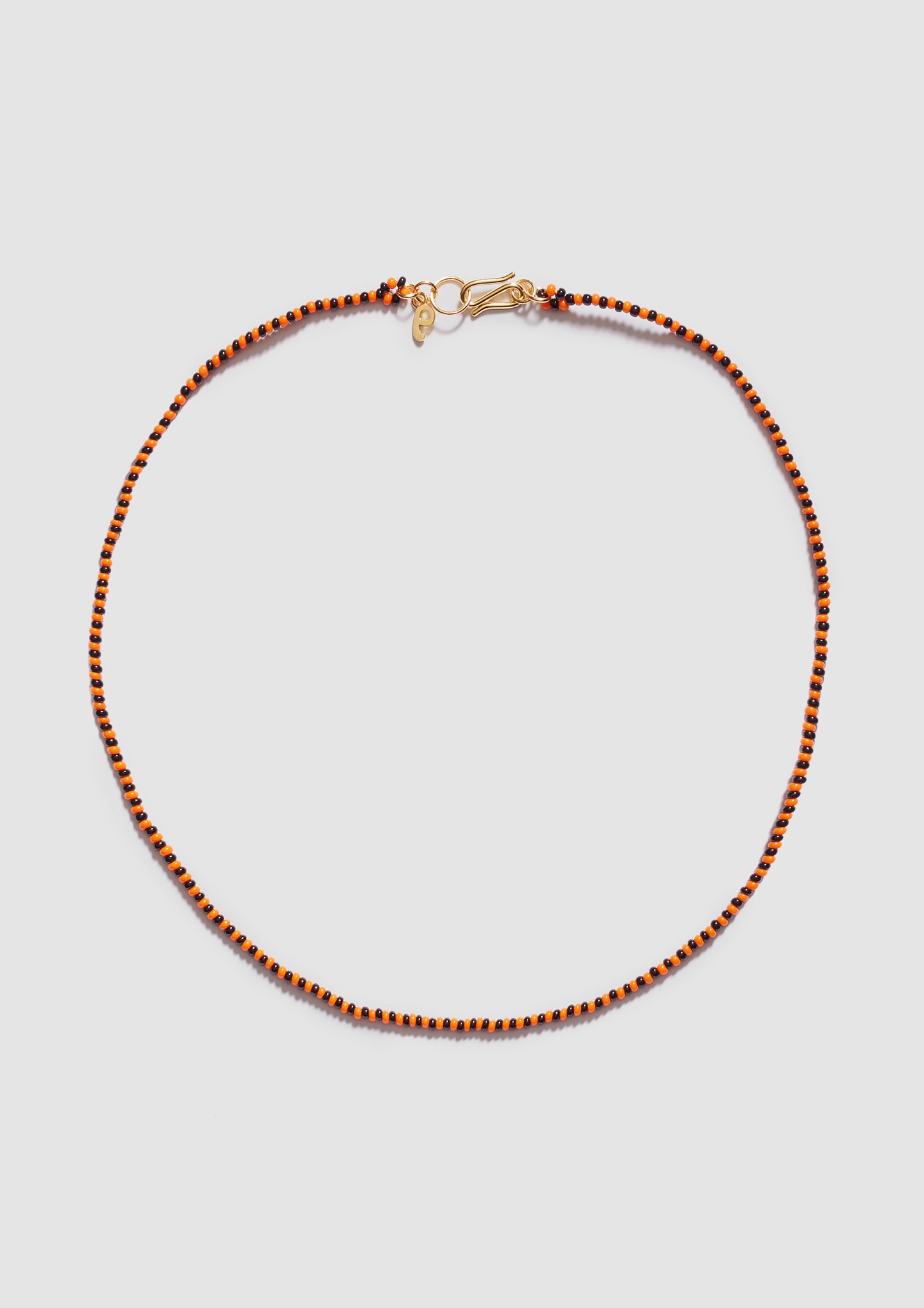 Sencillo Orange Black Necklace