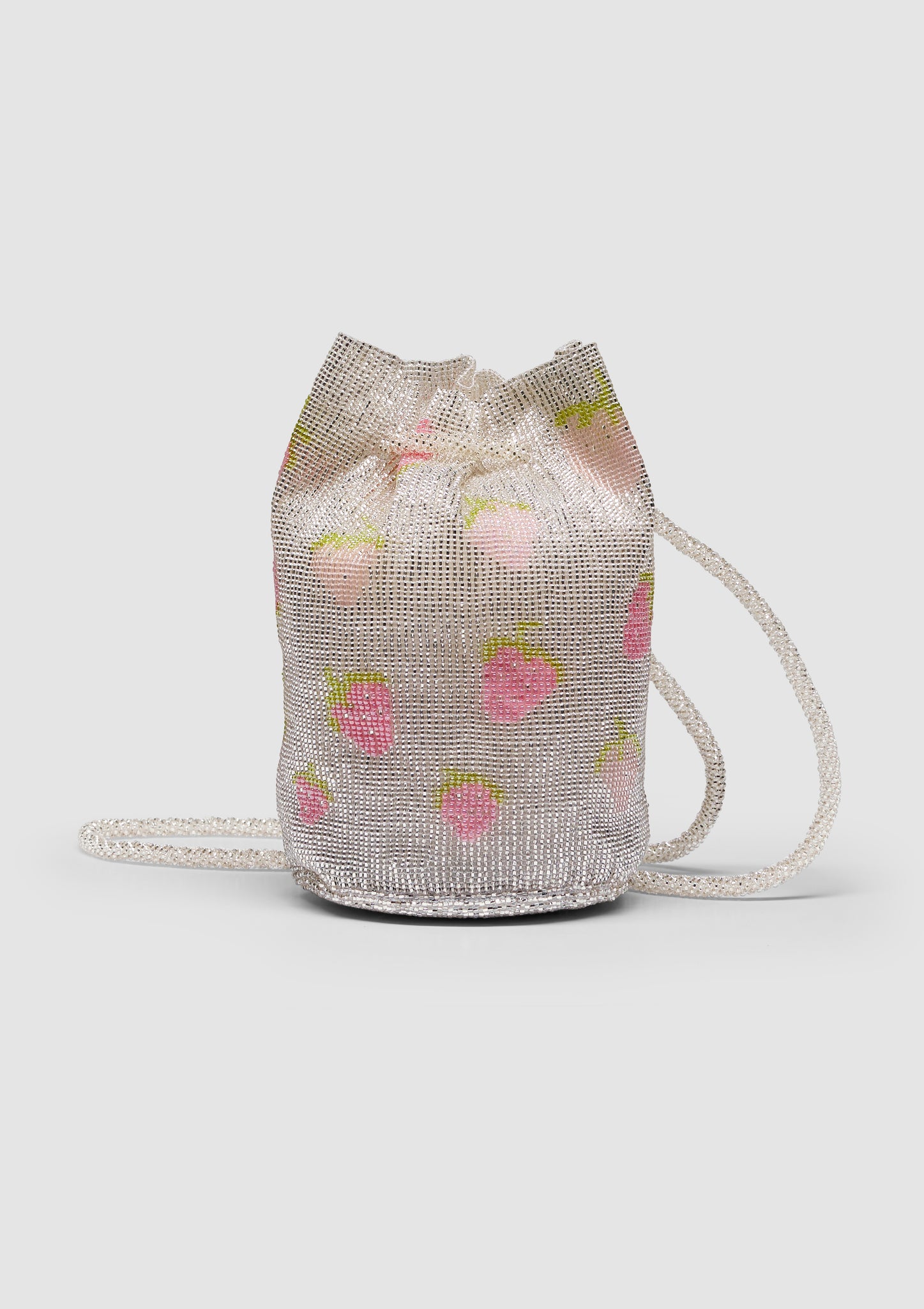 Silver Strawberry Pouch