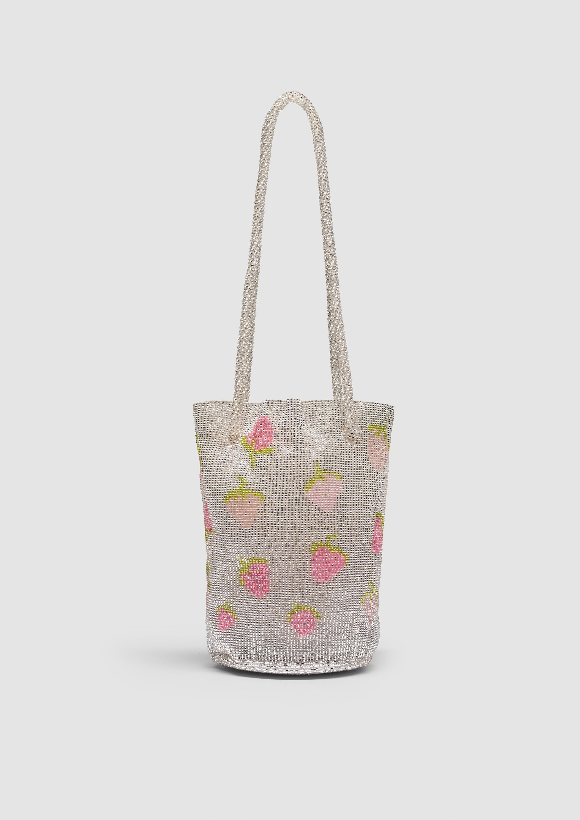 Silver Strawberry Pouch