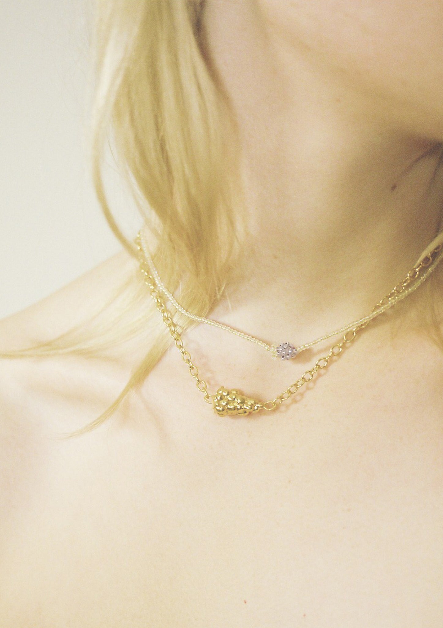 Solid Grape Chain Necklace