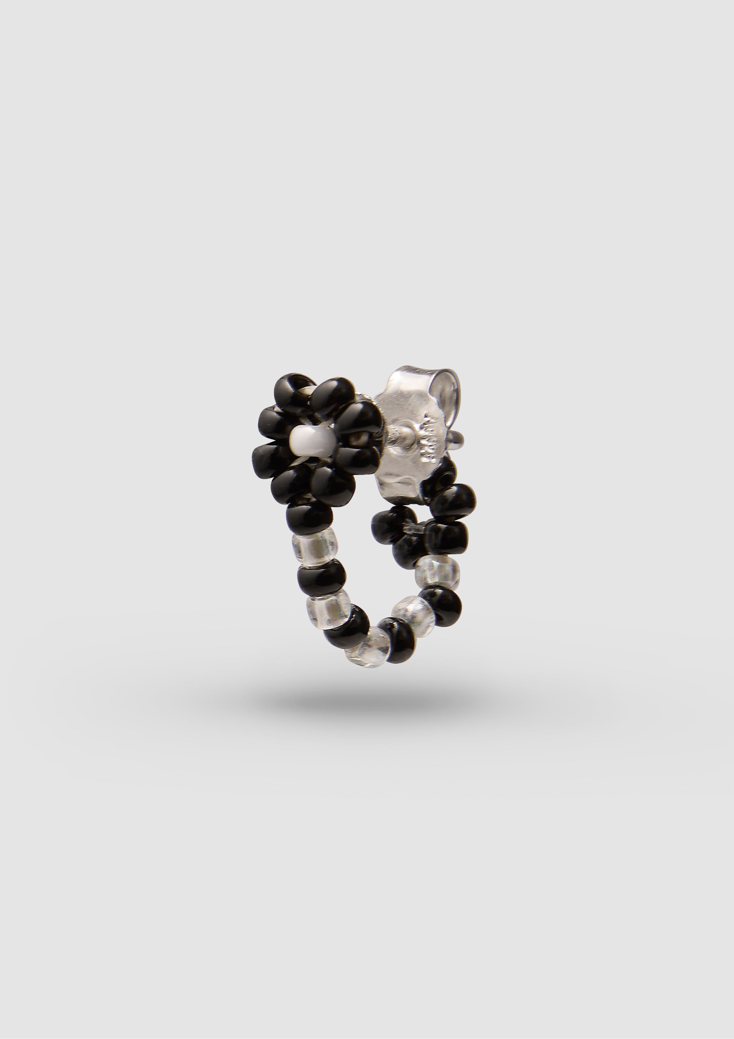 Black Flor Huggie
