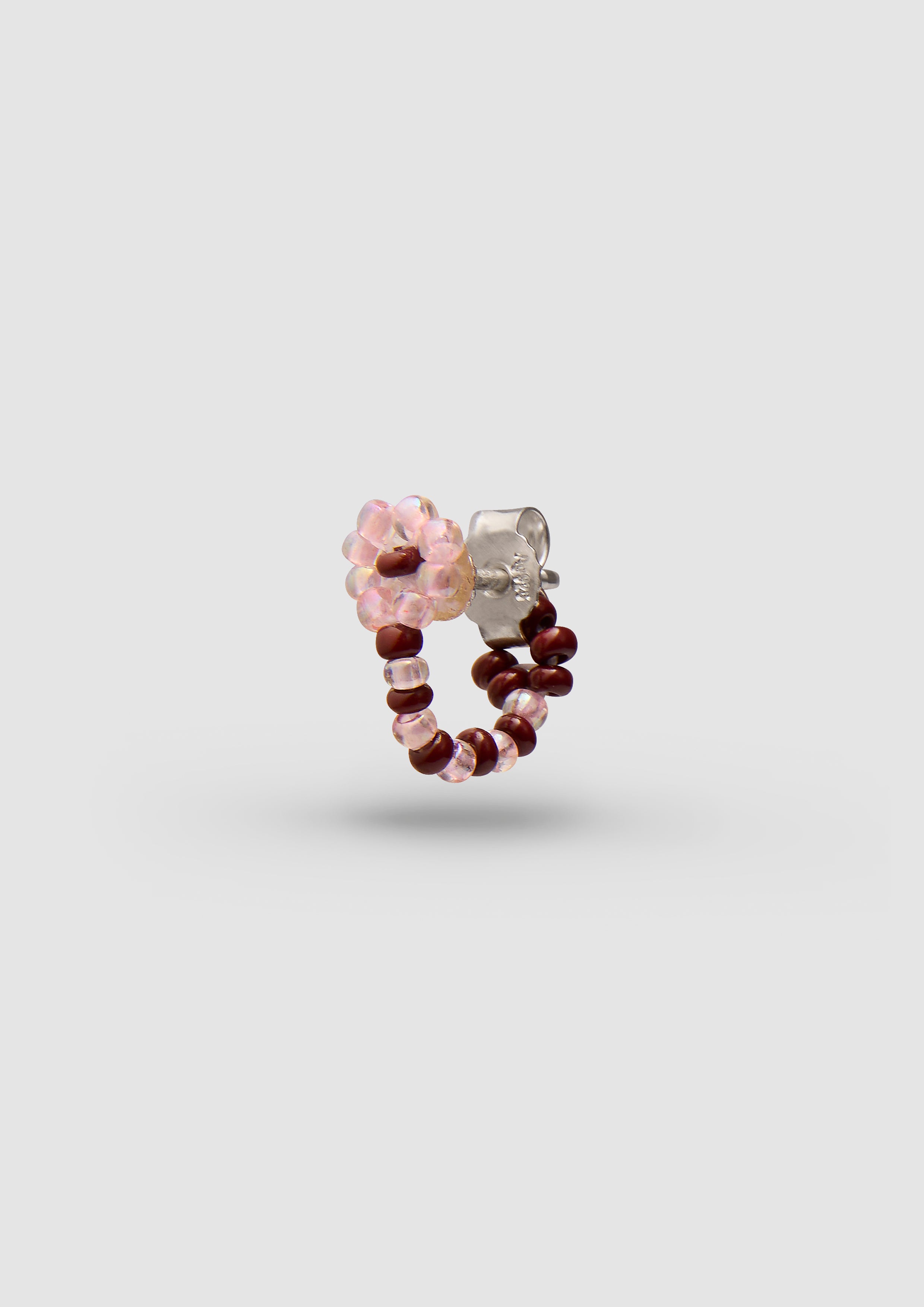 Pink Flor Huggie