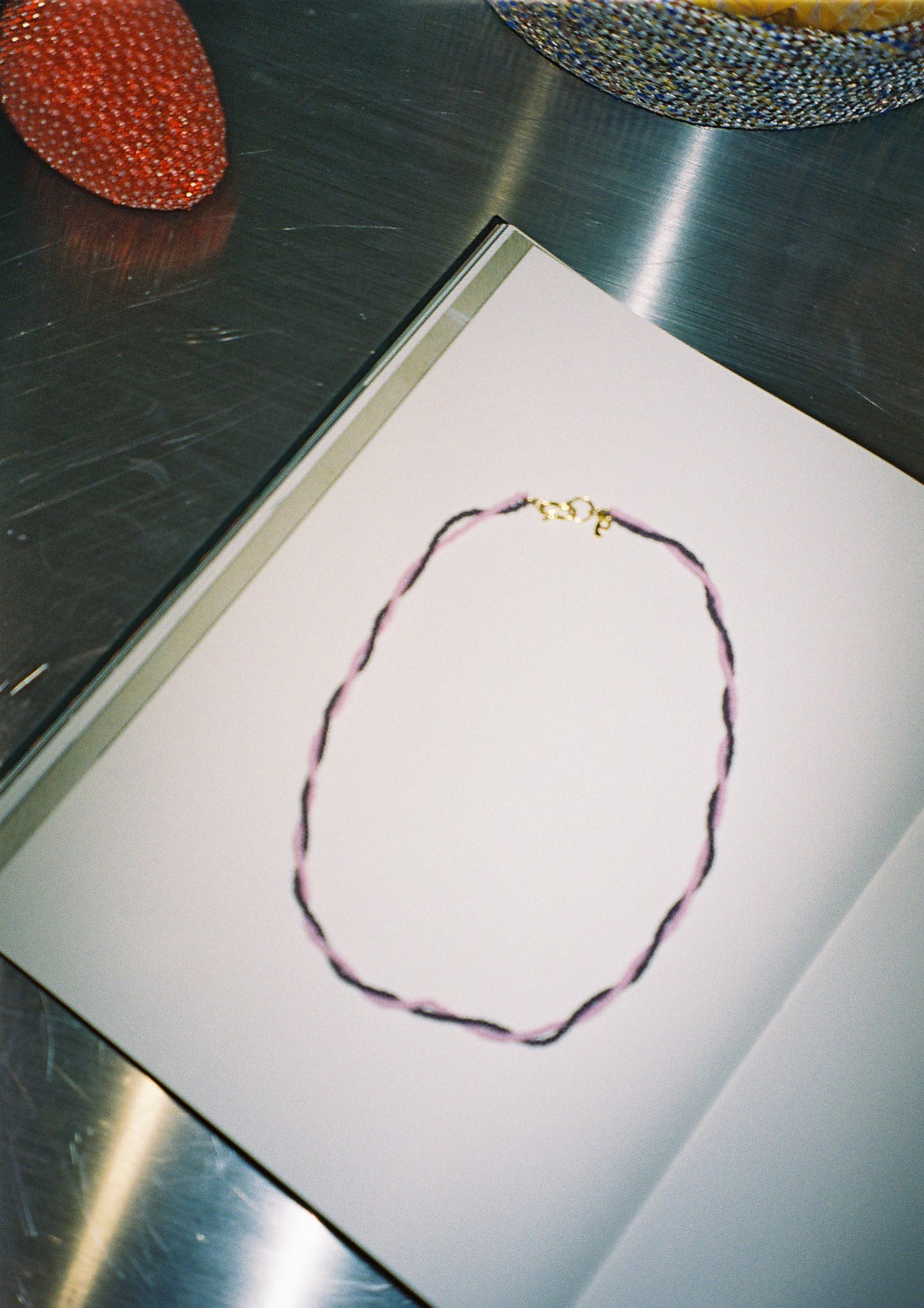 Twister Pink Purple Necklace