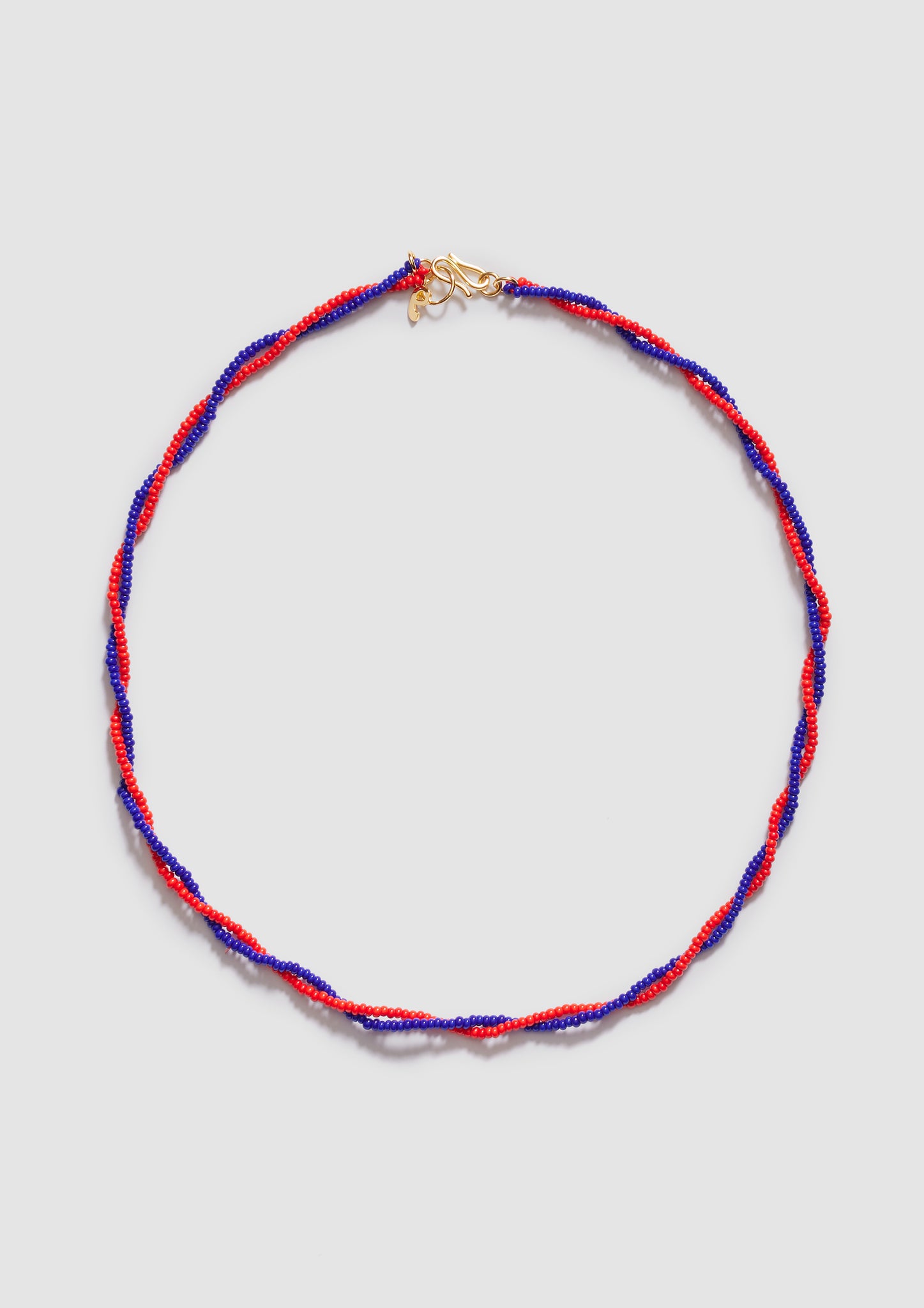 Twister Red Blue Necklace