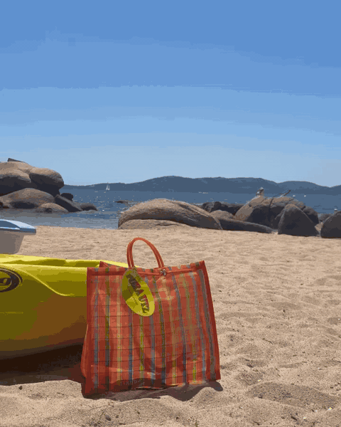 Orange Market Tote