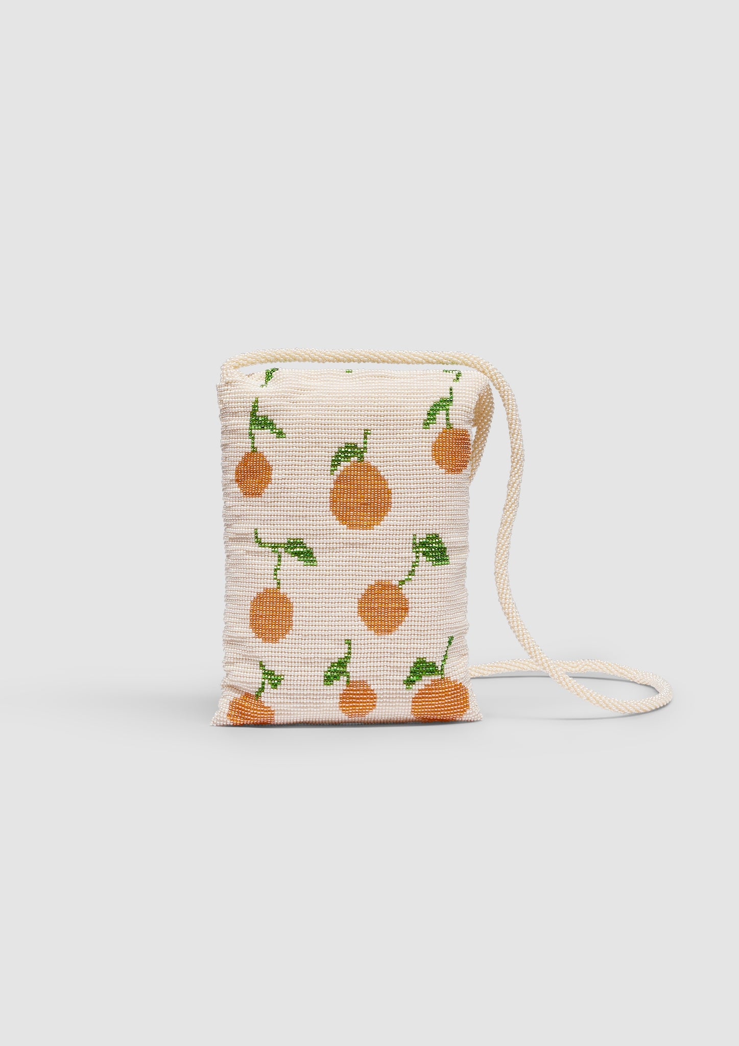 Beige Orange Phone Bag