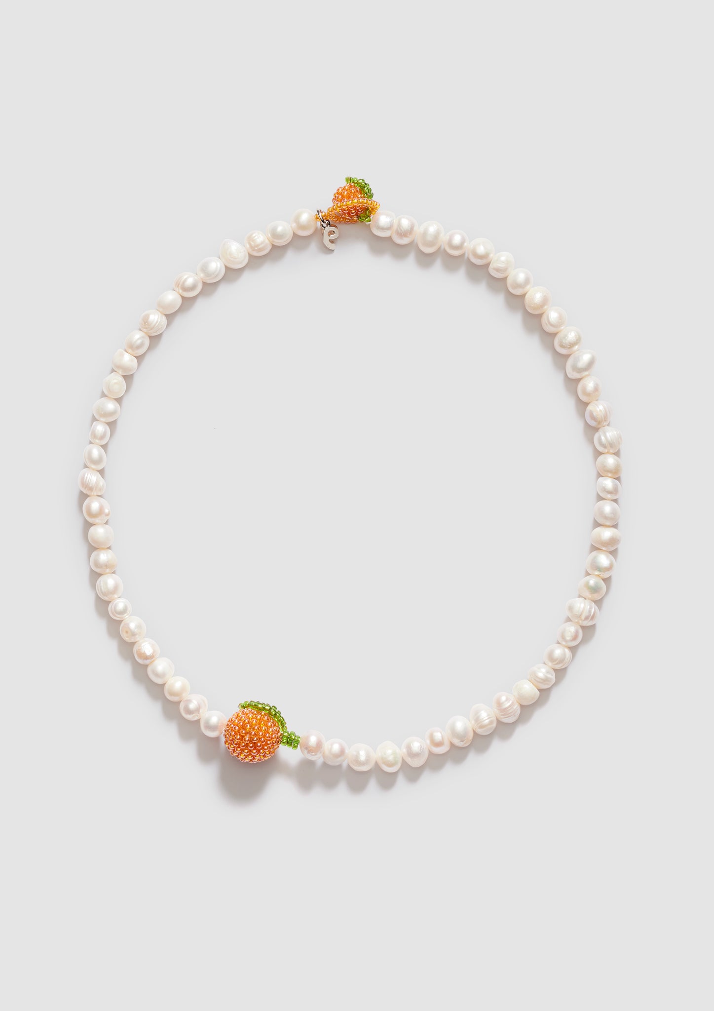 Pearl Shiny Orange Necklace